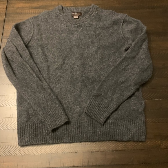 Black Brown 1826 Other - Black Brown Lambswool Crewneck Sweater